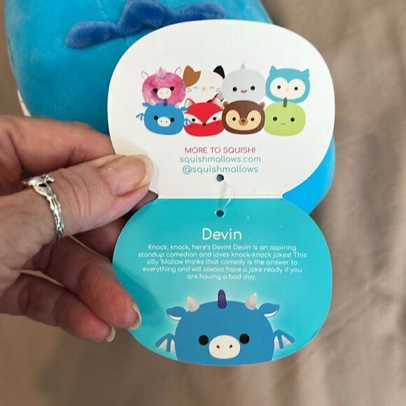 NWT adorable Squishmallow stackable Devin the devil - Picture 9 of 11